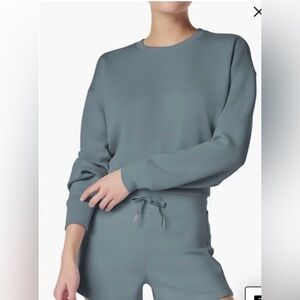 SPANX AirEssentials XL Crew Sweatshirt Hazy Grey